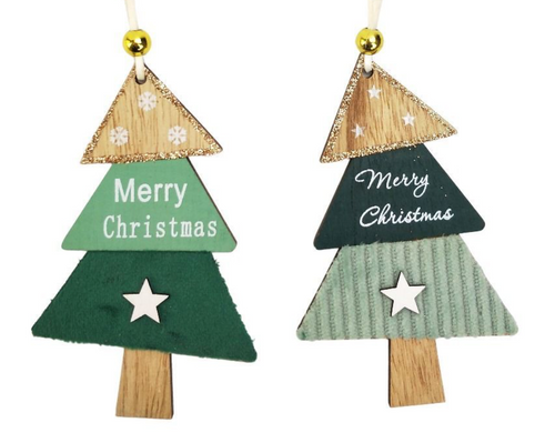 Merry Christmas Green Hanger