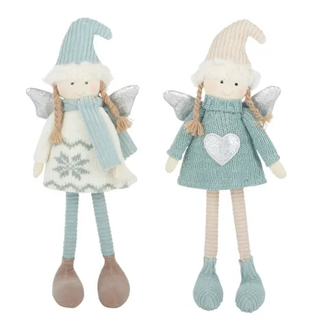Standing Angel with Hat - Set of 2