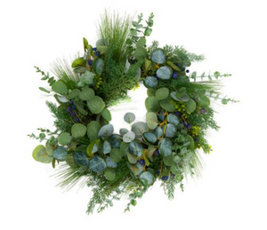 Wreath with Pine Cones and Berry