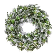 Load image into Gallery viewer, Pine Wreath with Snow