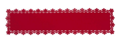 Red Felt Christmas Table Runner