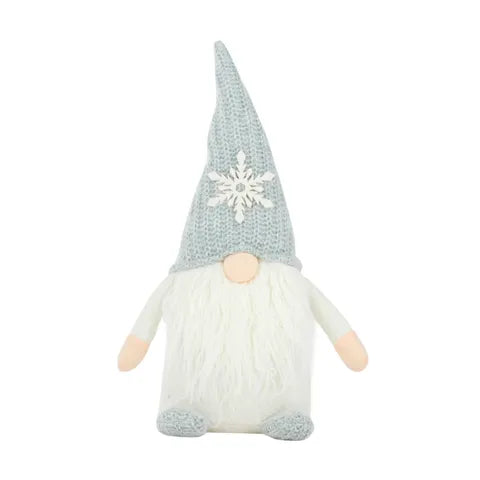 Sitting Gnome - Grey and Blue