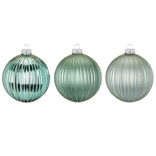 Jade Glass Balls - Set of 3